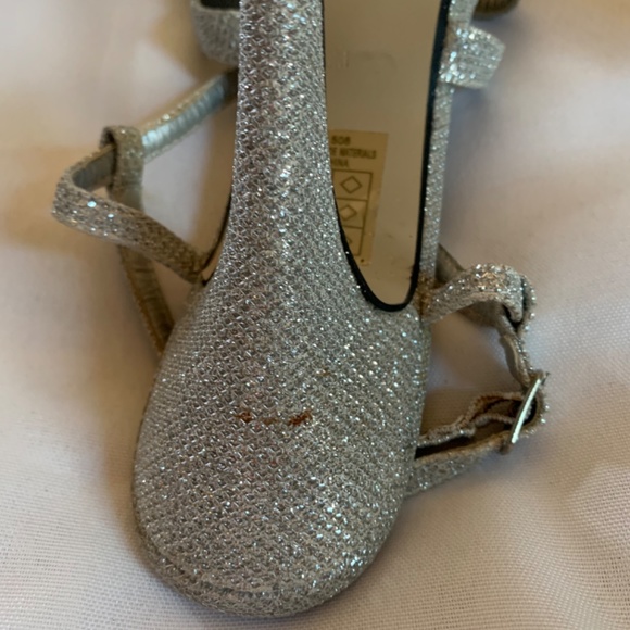 Sparkly Pierre Dumas Silver Strappy Sandals Heels! - Picture 7 of 8